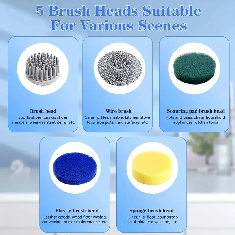 5-in-1 Wireless Electric cleaning Brush