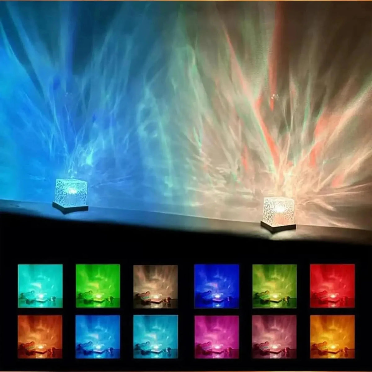 16-Color Ocean Wave Led Projector Lamp