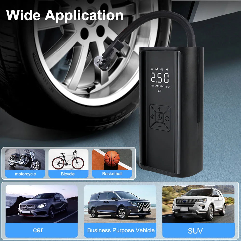 150 PSI Cordless Portable Tire Inflator & Air Compressor