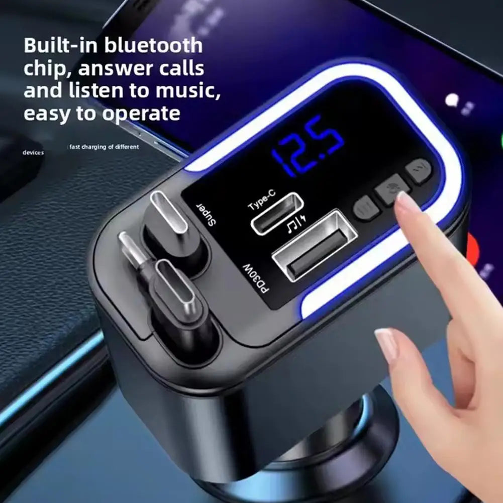5-In-1 180W Retractable Fast Car Charger