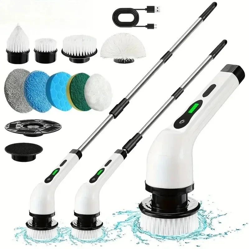 8-in-1 Cordless Electric Spin Scrubber