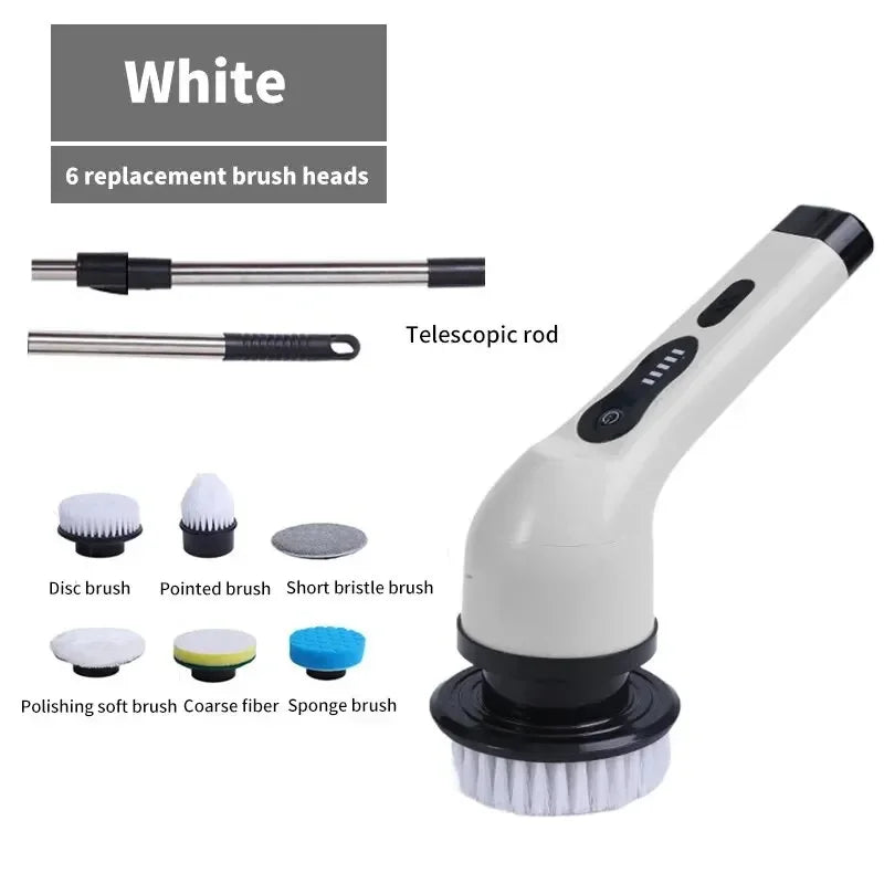 8-in-1 Cordless Electric Spin Scrubber