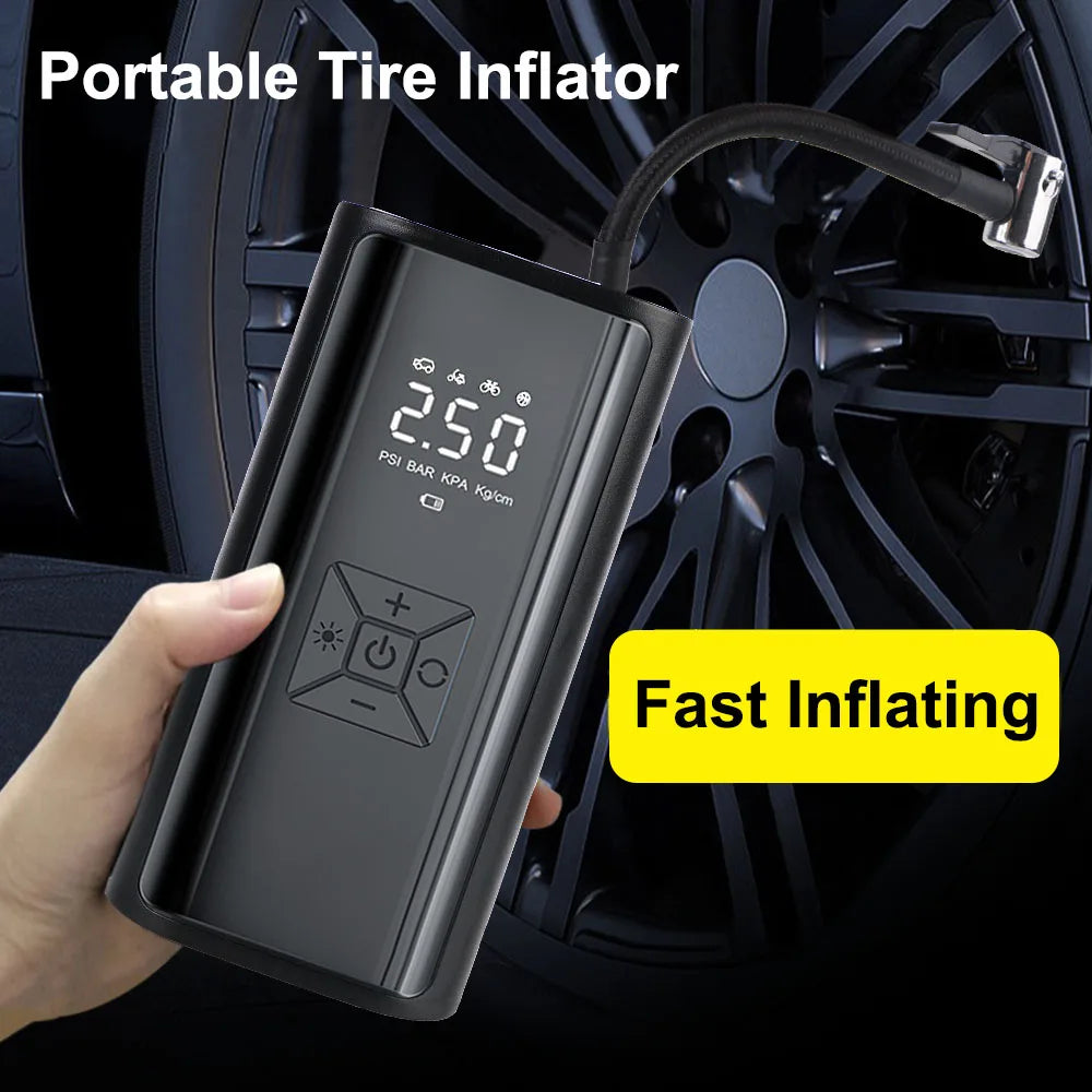 150 PSI Cordless Portable Tire Inflator & Air Compressor