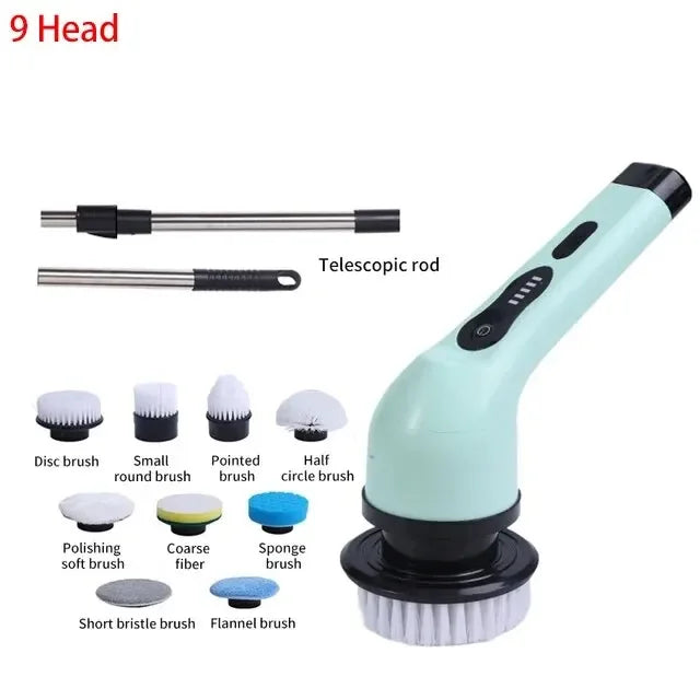 8-in-1 Cordless Electric Spin Scrubber